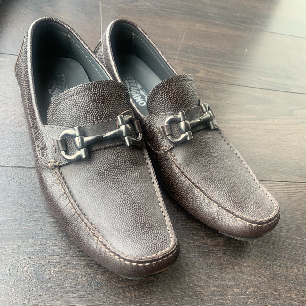 Salvatore Ferragamo Parigi Bit Driving Moccasin